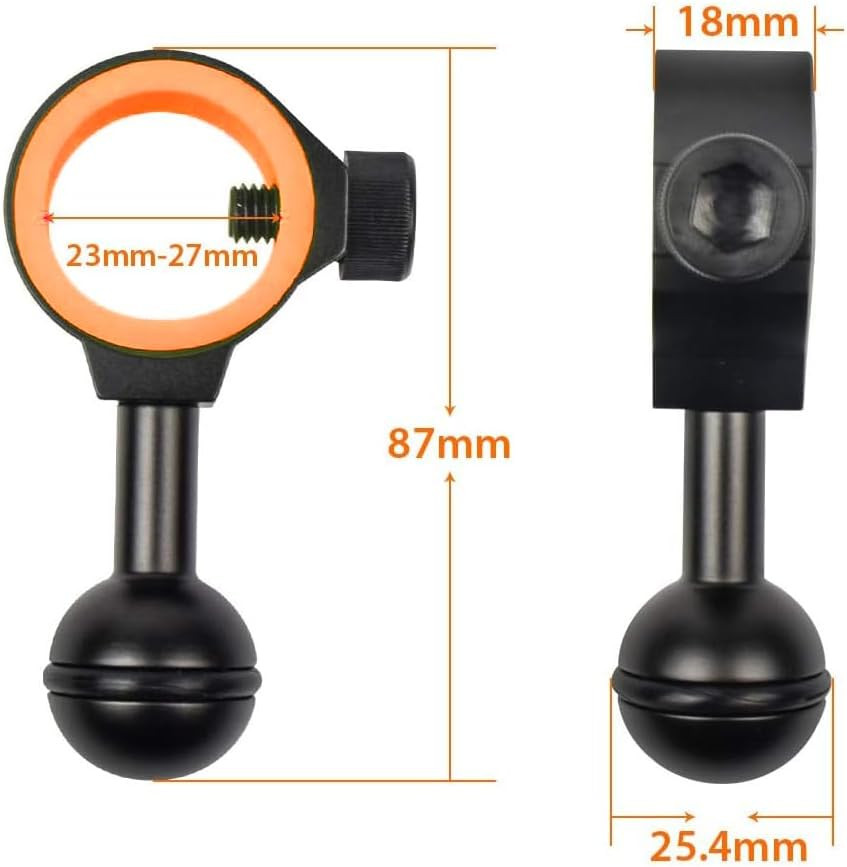 ORCATORCH ZJ18 New Universal Ball Joint Bracket Diving Torch Photography Video L