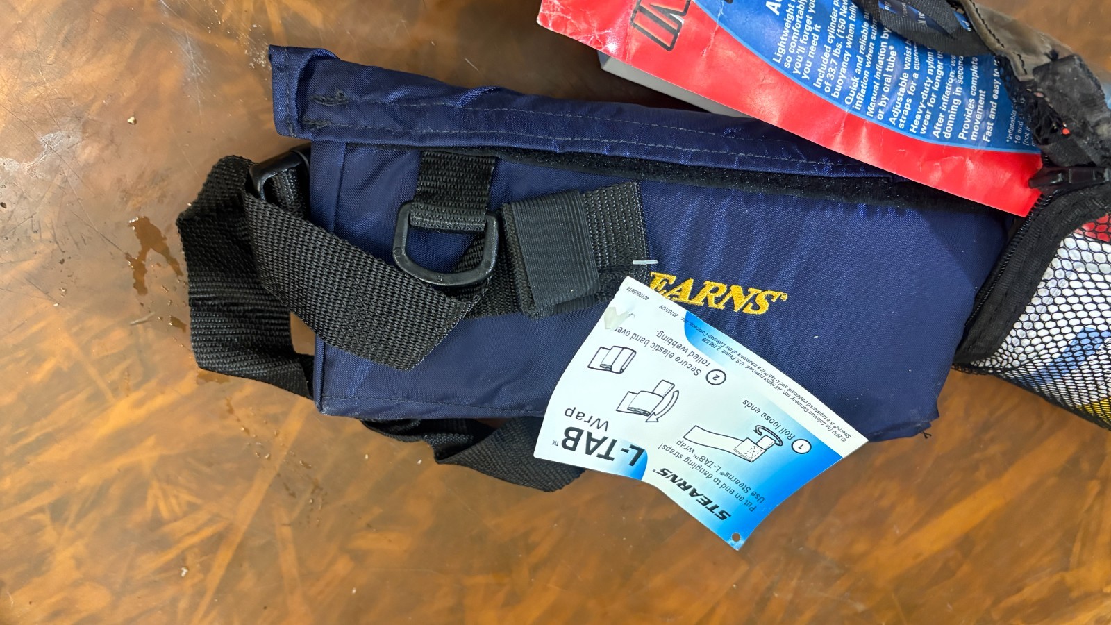 STEARNS INFLATA-BELT MAX INFLATABLE PFD TYPE V MANUAL/AUTOMATIC #0575NAV-00-000