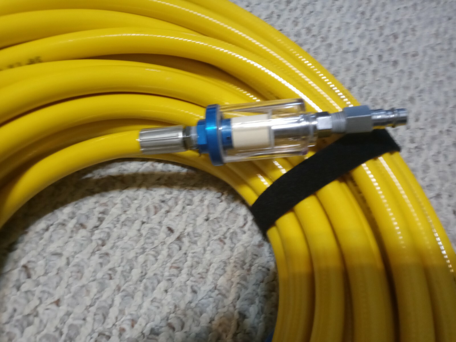 Hookah diving 100′ dual filtered certified stamped air breathing 3/8 dive hose