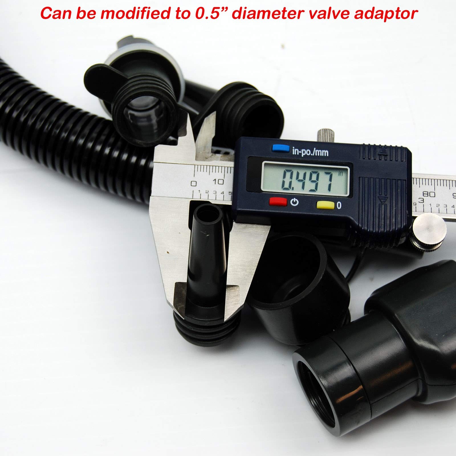 Nylon Hose Kit for 20PSI SUP Pump (Version 2: SUP Hose with Multiple Adapters)