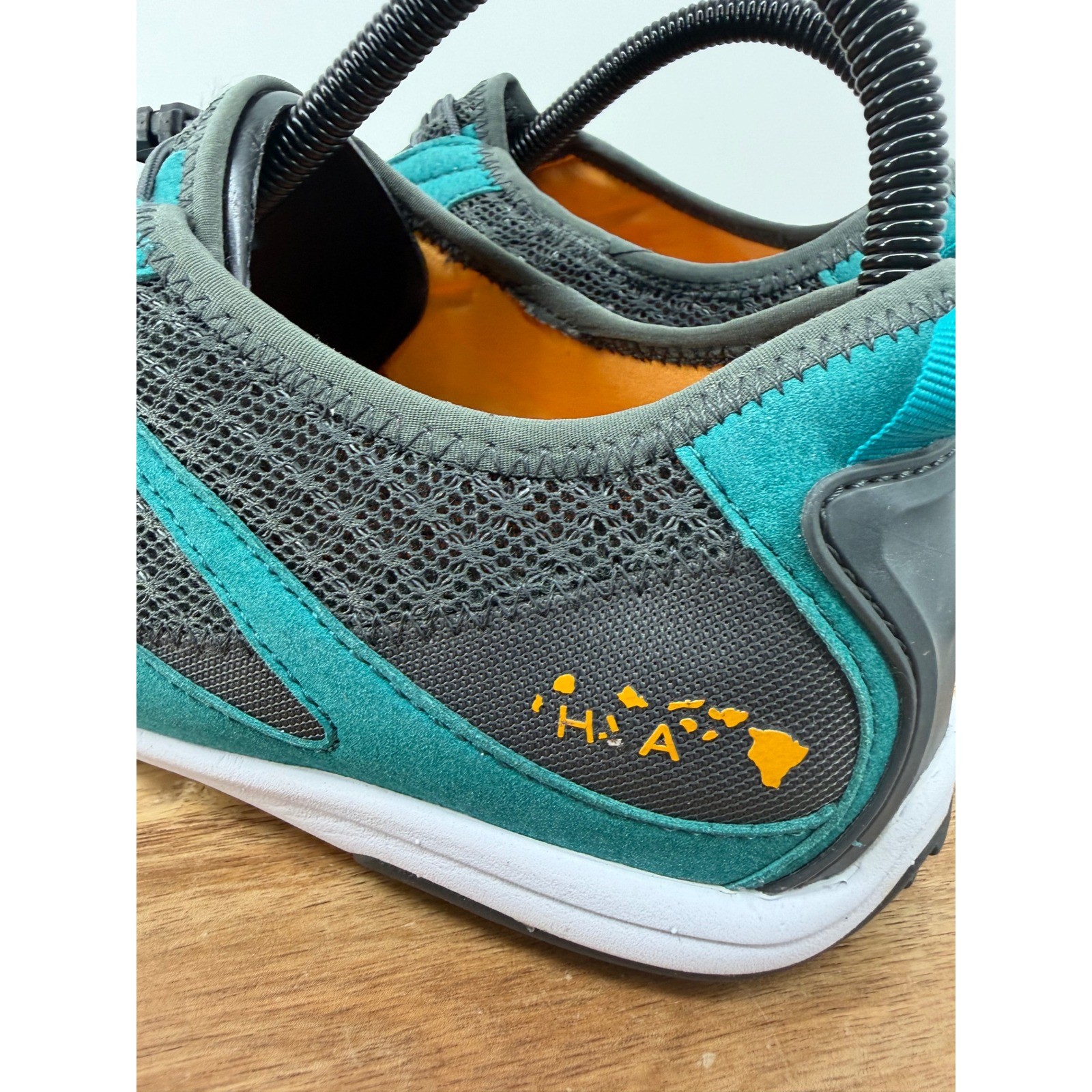 OLUKAI Eleu Trainer Water Shoes Womens US 10 EUR 40 Teal Grey Lace Up