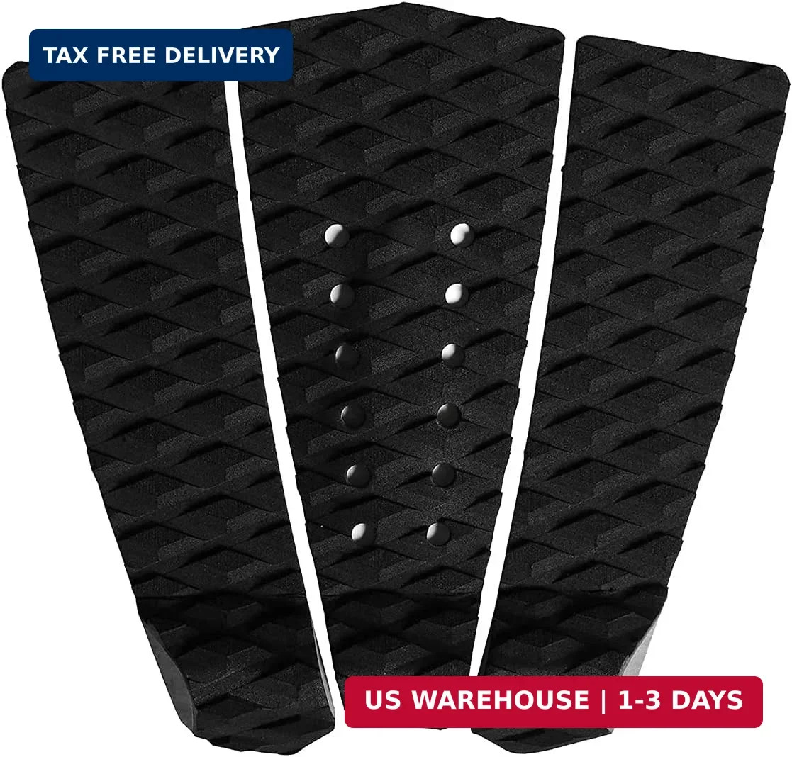 Abahub 3 Piece EVA Surfboard Deck Traction Pads with Kicker for Stomp Skimboards