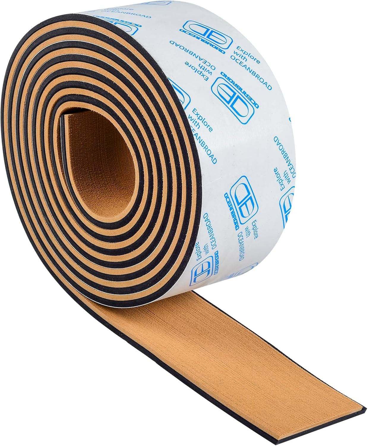Boat Flooring EVA Foam Self-Adhesive Faux Teak Marine Decking | Double-Layer, No
