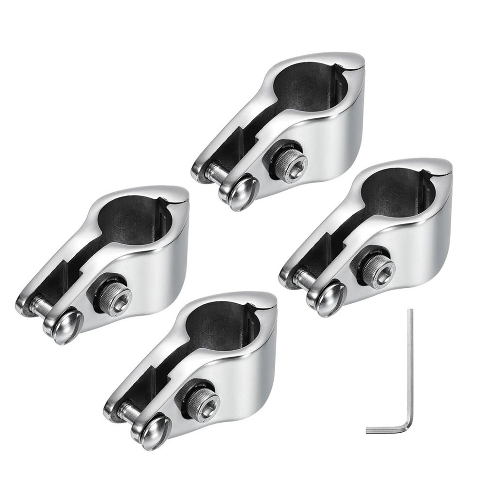 Boat Accessory Stainless Steel Slide Clamp for Round Tube 20mm to 50mm Diameter