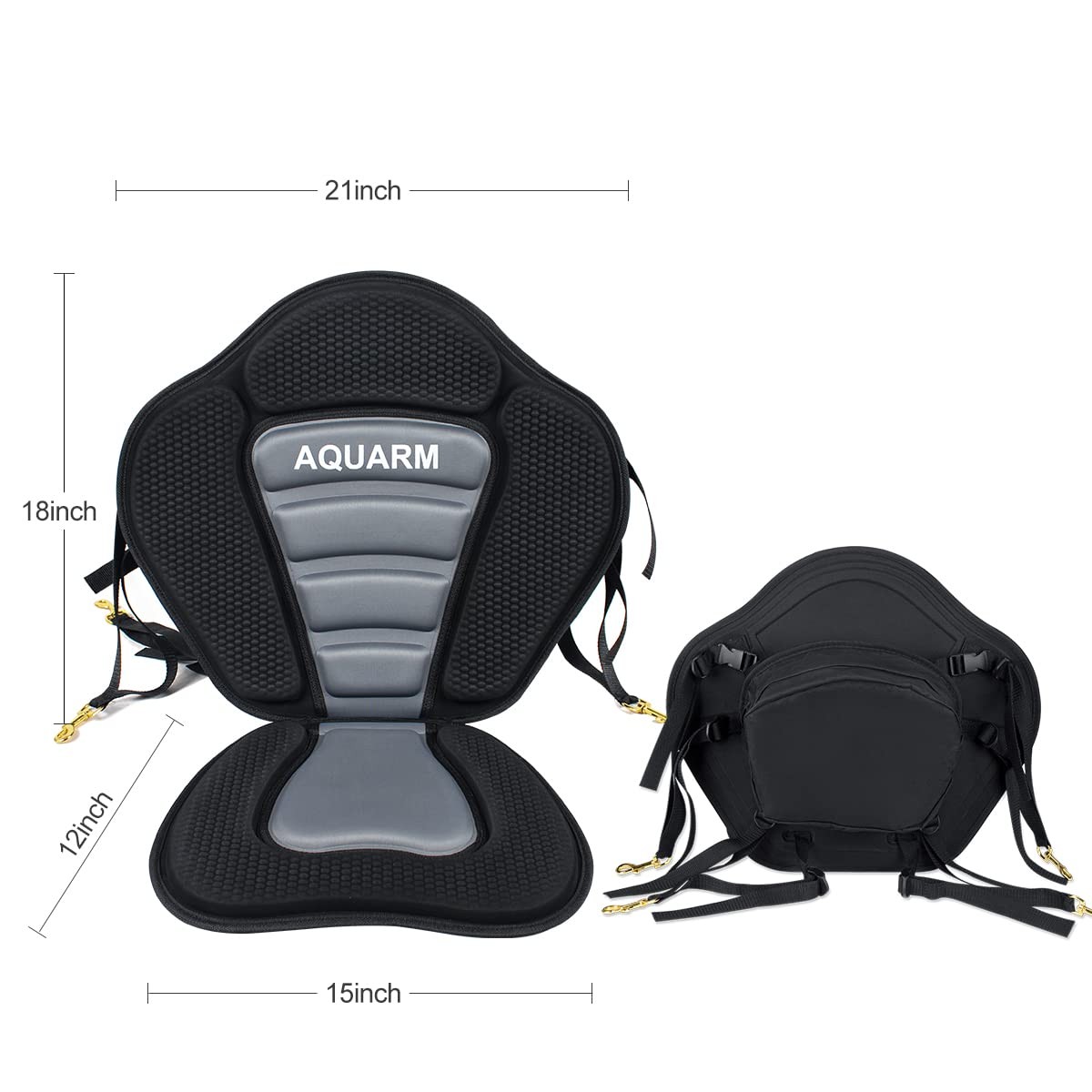 AQUARM Kayak Seat Deluxe Padded Canoe Adjustable