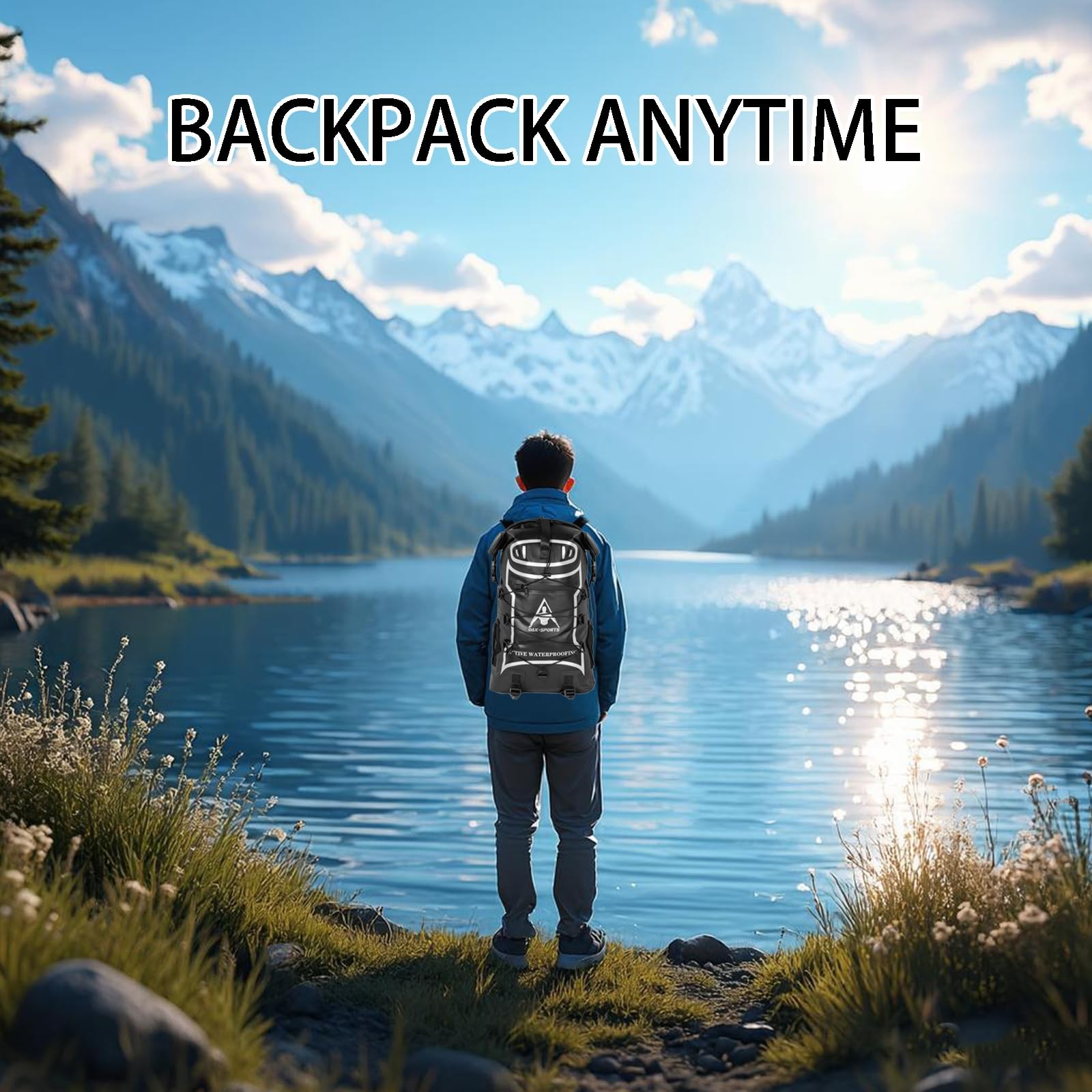 Oak-Sports Dry Bag Waterproof Backpack 5L/10L/20L Roll Top Lightweight Beach