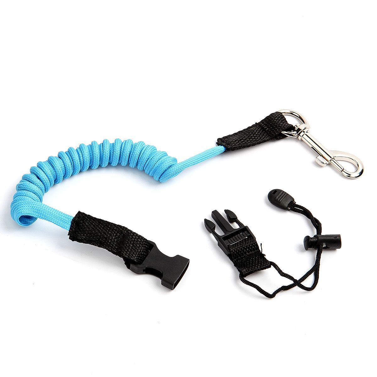 2 Kayak Canoe Elastic Paddle Leash Safety Fishing Rod Lanyard Accessories Rope