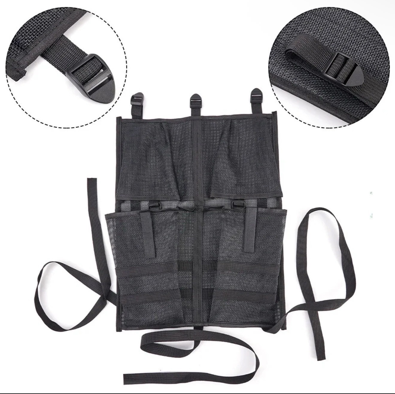 Kayak Under Seat Storage Bag Canoe Seat Pack Tool Tackle Organizer Mesh Storage