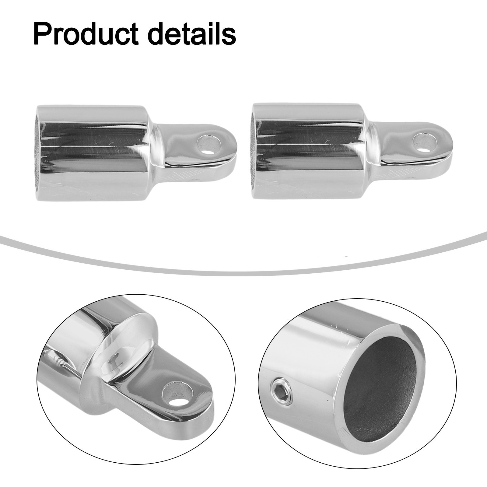 316 Stainless Steel Boat Canopy Cap Fittings for Various Sizes 20mm 22mm 25mm