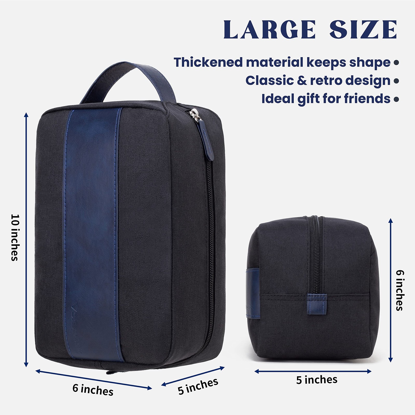 Vorspack Toiletry Bag for Men – Water Resistant Travel Bag for Toiletries, Li…