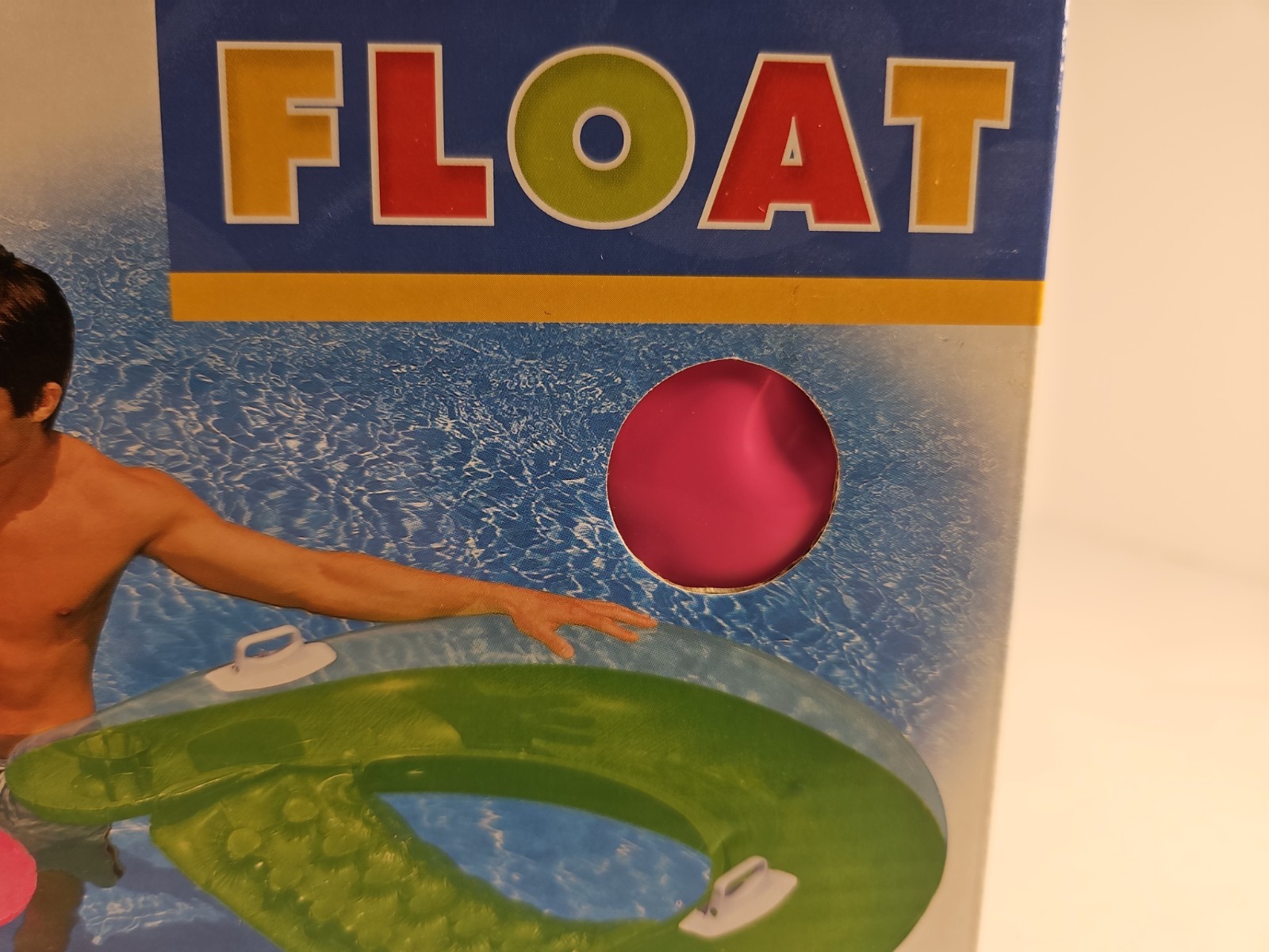 The Wet Set Sit N Float INFLATABLE Pool LOUNGE 60″ X 39″ 2 handles 2 cup holders