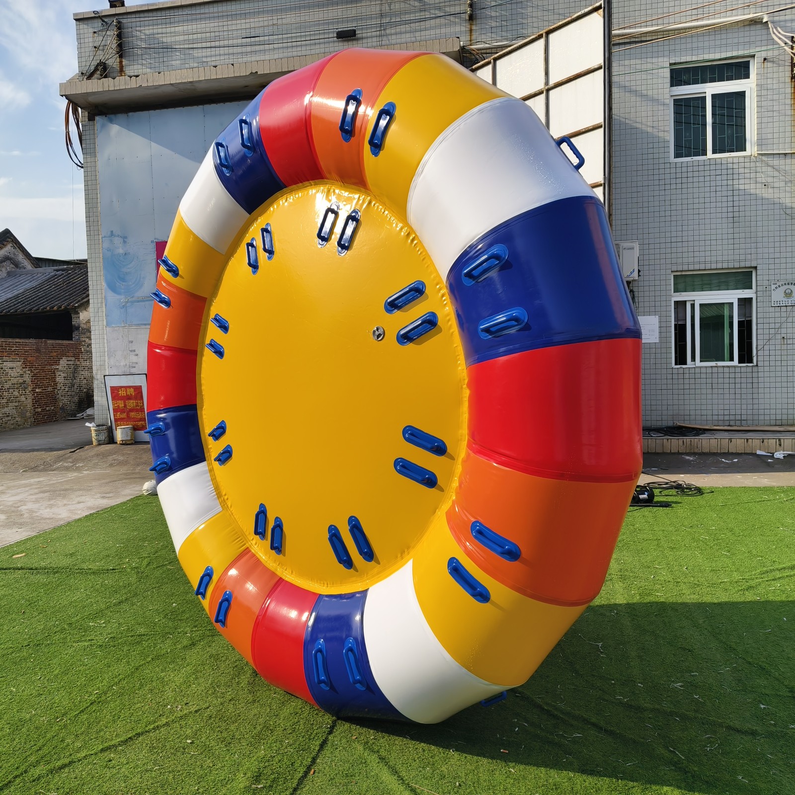 Inflatable Water Spinning Top Towable Tube 360° Rotating Disco Boat for Boats