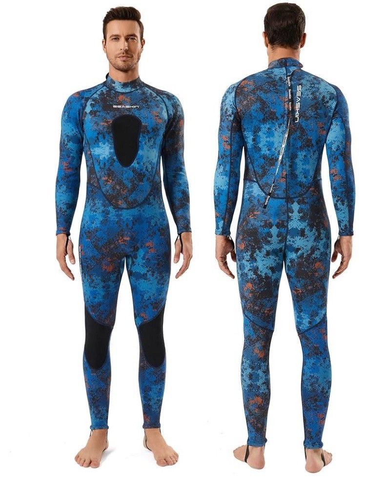 Spearfishing Wetsuit for Mens 3mm Neoprene Full Body Diving Suits X-Small 1.5mm