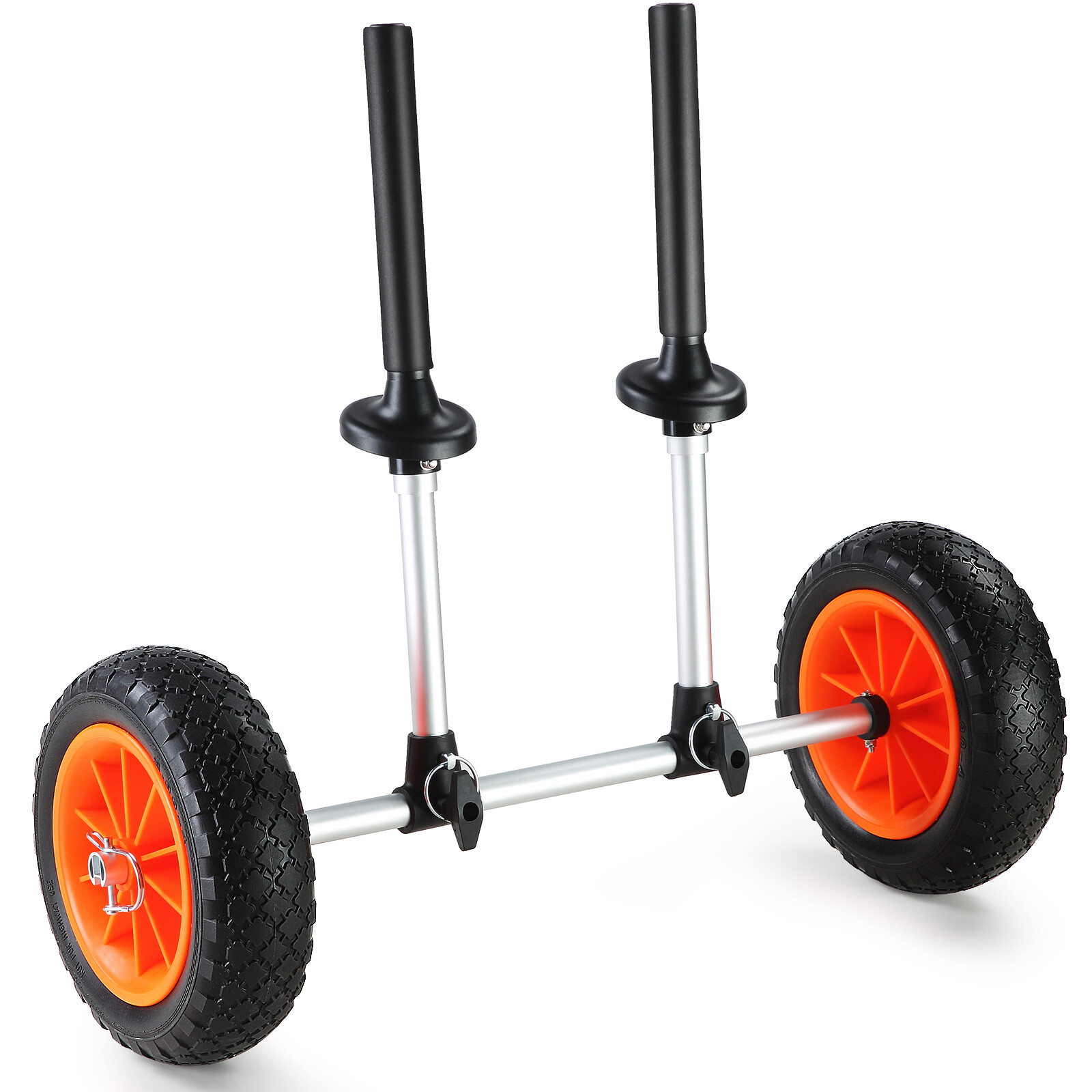 VEVOR Adjustable Kayak Cart Canoe Boat Carrier 280lbs Load with 10” Solid Tires