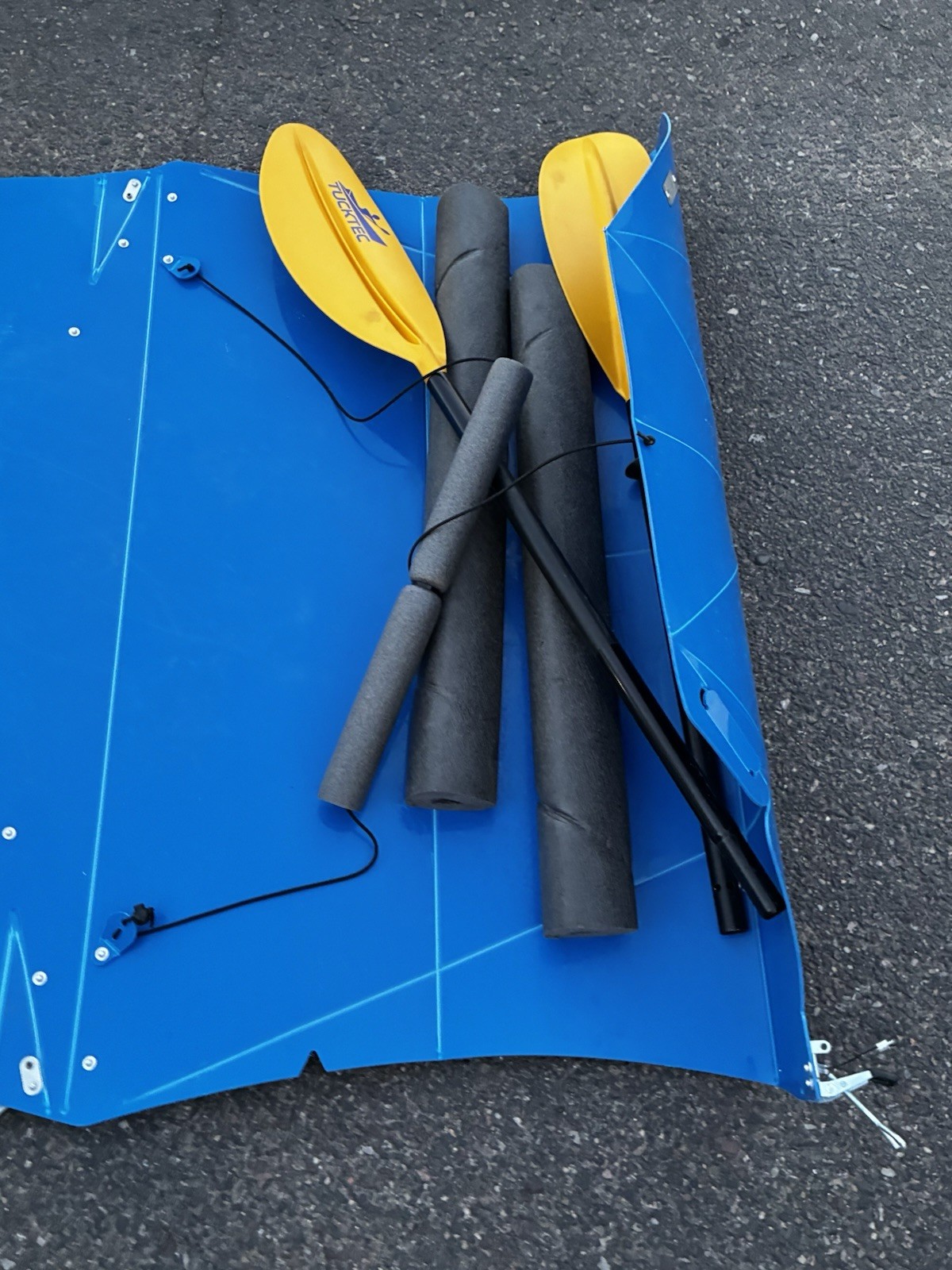 Tucktec Folding Kayak, 10′, CAP 300 lBS 2025 Blue