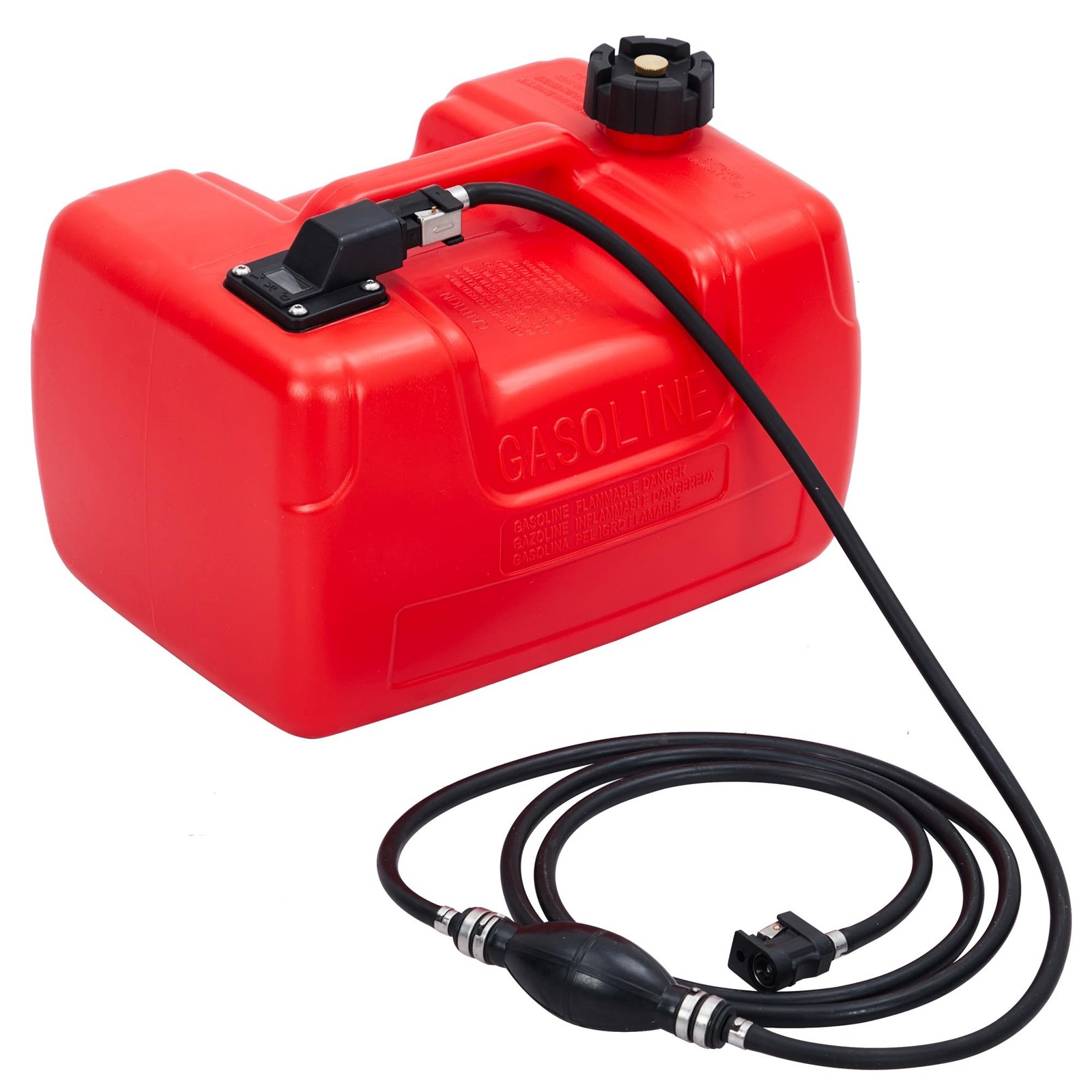 Marine Tank, 3 Gallon Marine Boat Transfer Tank with 9.8ft Hose, I-Shaped Han…