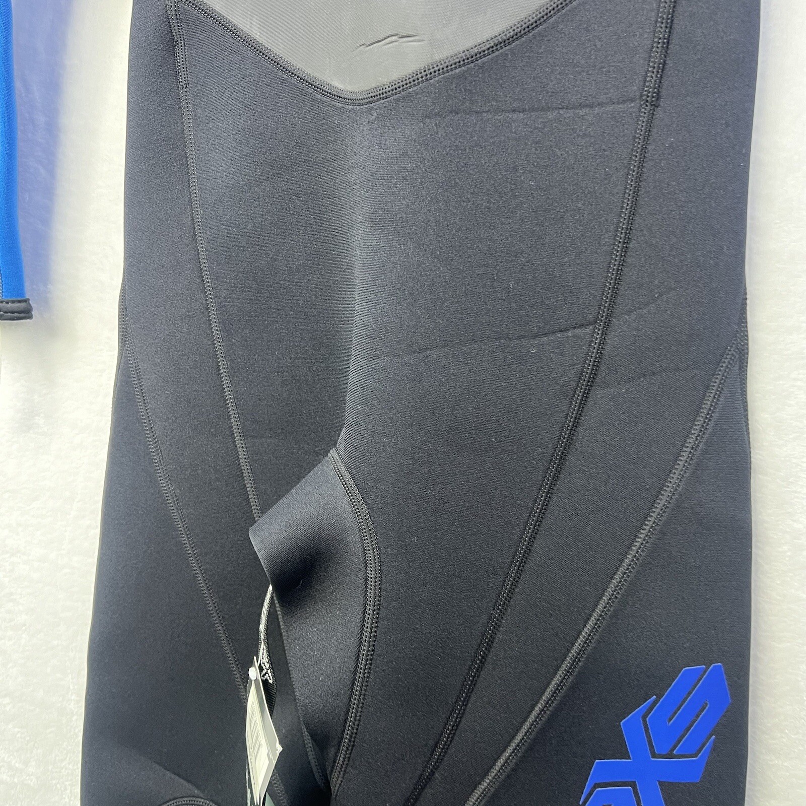 NWT Hyperflex JUNIOR Access Full Body 3/2mm Back Zip Wetsuit, Black / Blue 14 *