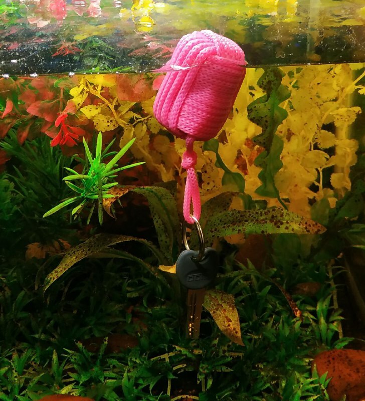 Handmade Pink Floating Cork Water Sport Key Chain Kayak Boat Sailing Buoy Key
