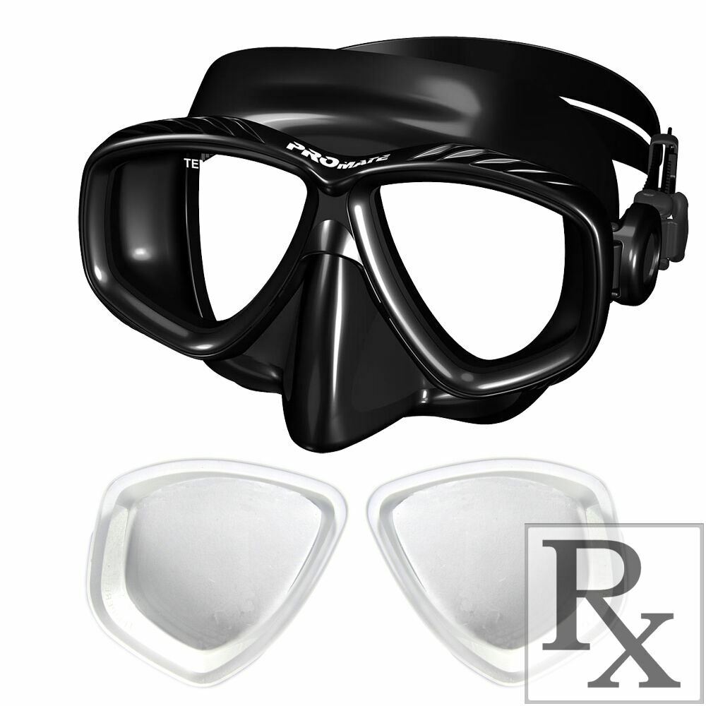 RX Prescription Optical Scuba Dive Snorkel Purge Mask Nearsighted -1.0 to -10.0