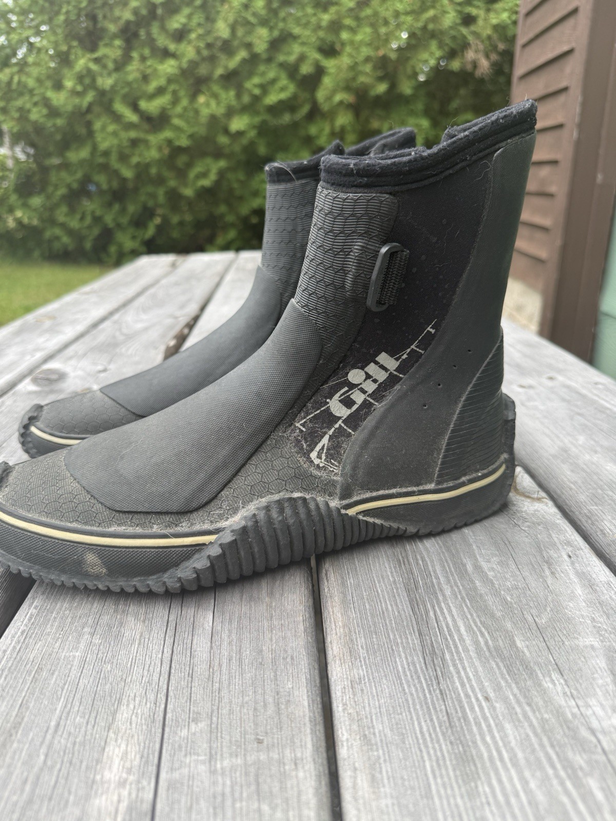 Gill Neoprene Sailing Boots Black Unisex Dinghy Water Shoes US 11-12