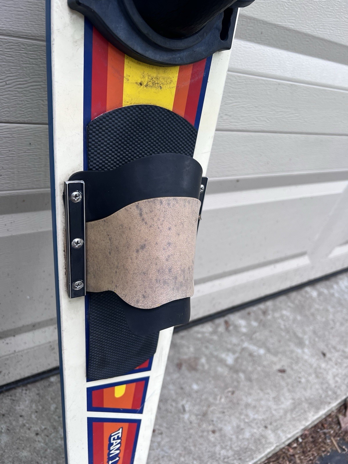 Vtg Water Bindings Boating Ski Connelly Team 1 Boating Skis Coat Rack Wall Art