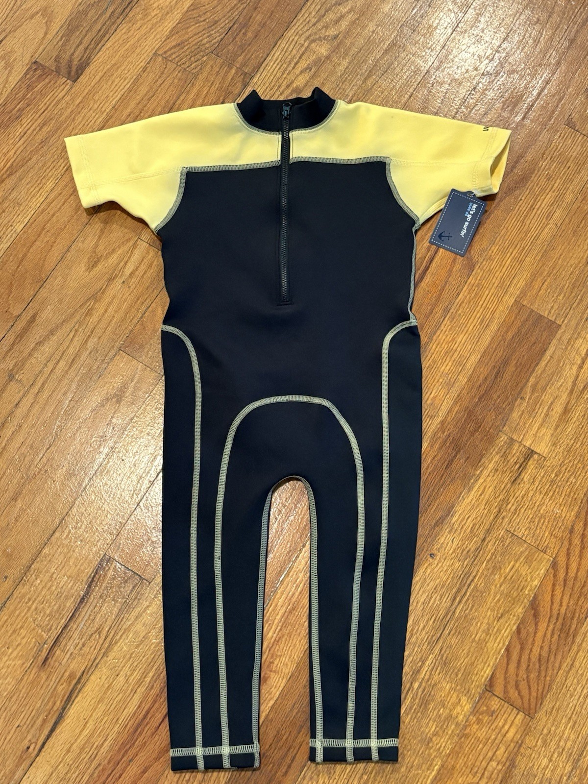 GAP Baby Surf UPF 40 Short Sleeve One-Piece Swimsuit, Size 2-3 Years