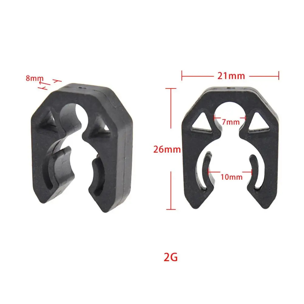 4PC Diving QR Pipe Clip Buckle Hose Holder Clip BCD Hose Second Stage Fixed Hook
