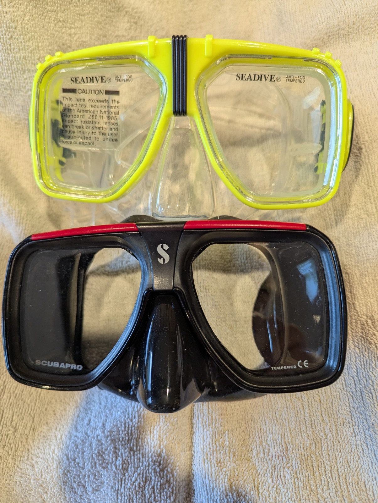 ScubaPro Solara, Tusa Liberator, Sherwood Vantage Prescription RX Dive Mask Lens