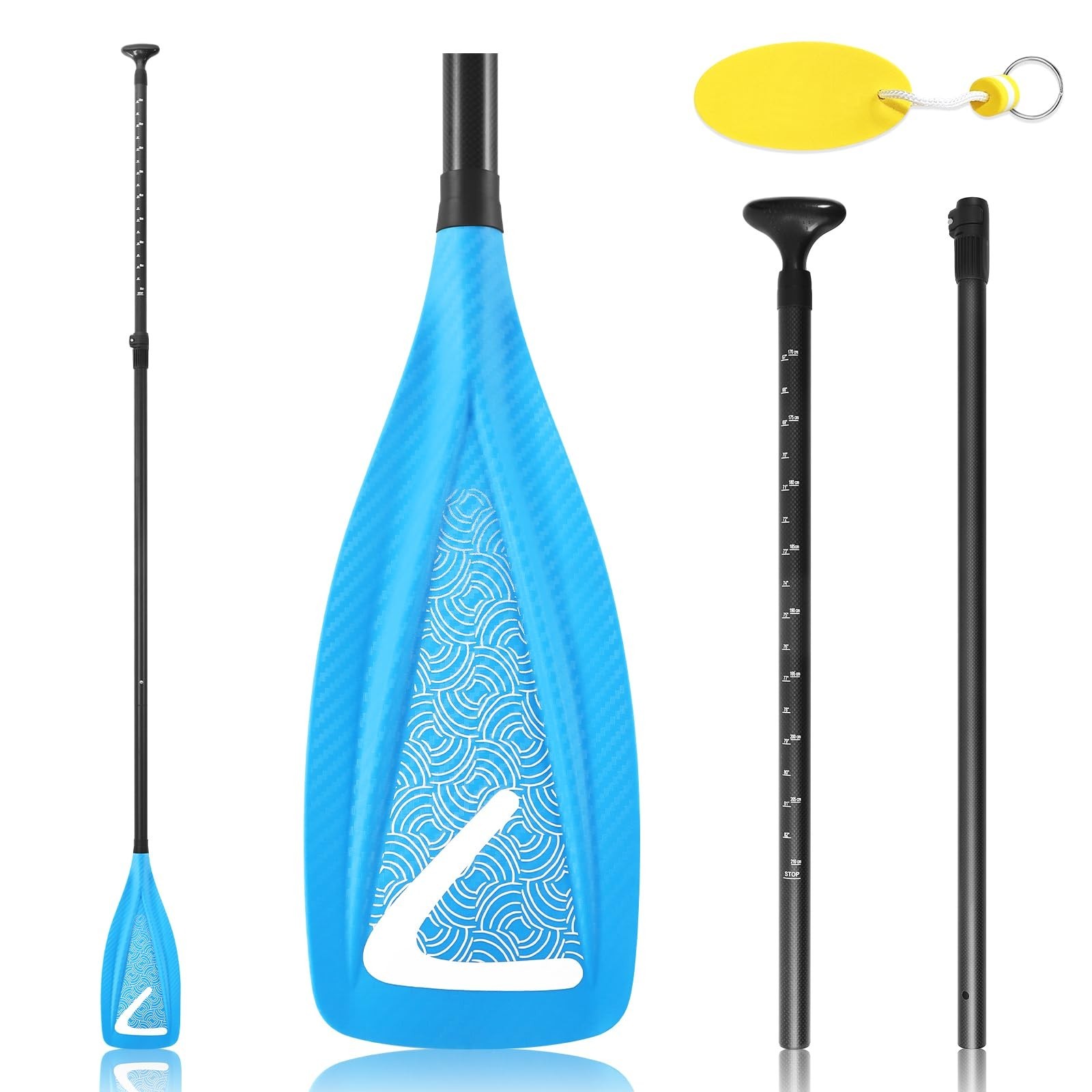 LEDONNE Carbon SUP Paddles 3 Piece Adjustable Stand Up Paddle Board Paddles L…