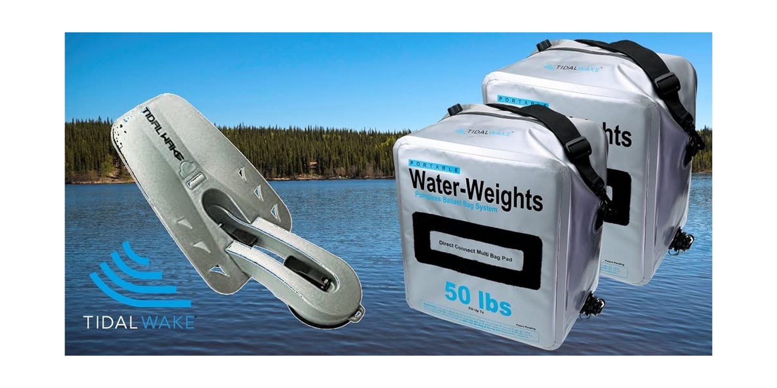 Water-Weights Ballast Bags – Set of 2 – Each Bag Holds 50 Pounds of Lake Wate…