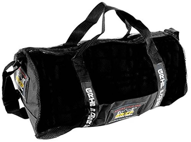 Mesh Gear Bag Breathable & Heavy-Duty Organizer for Gym Beach, Medium Black