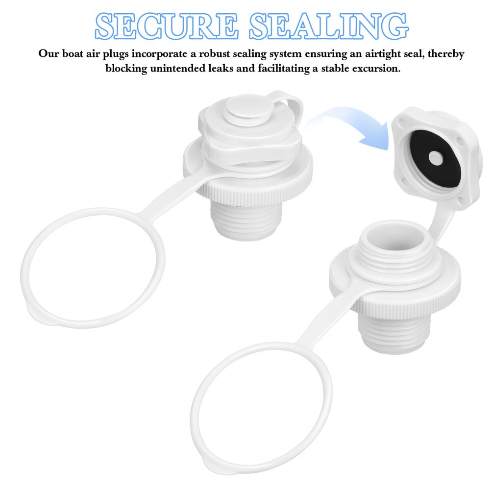 2 Pcs Air Valve for Inflatable Boat Screw Type Kayak Replacement