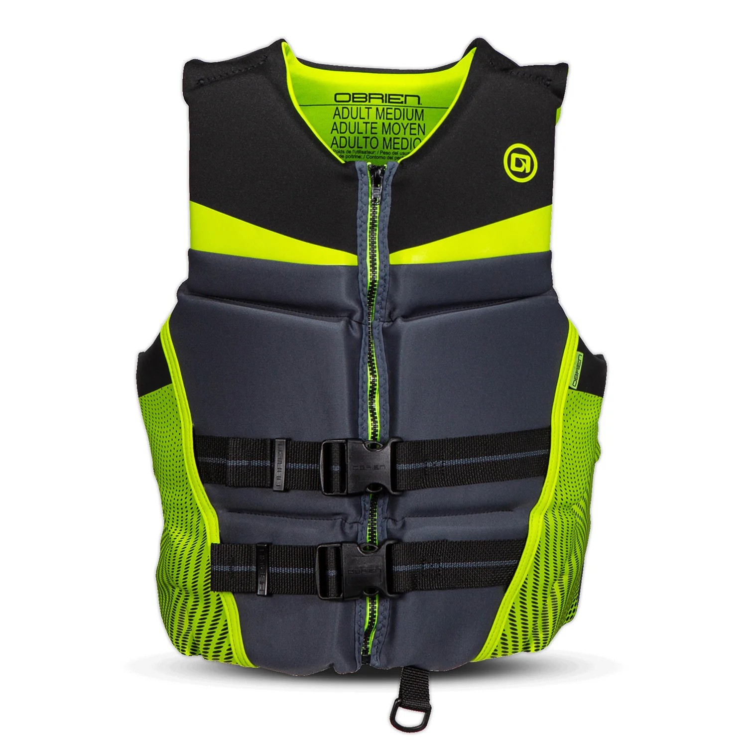 O’Brien Flex V-Back Neoprene Vest – Men’s – 2026 – XX-Large / Black/Green