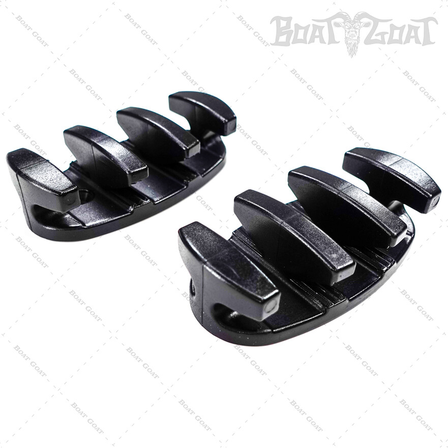 Attwood Zig Zag Cleat (2-PACK) Black Nylon 3-1/2″ (11926-7)