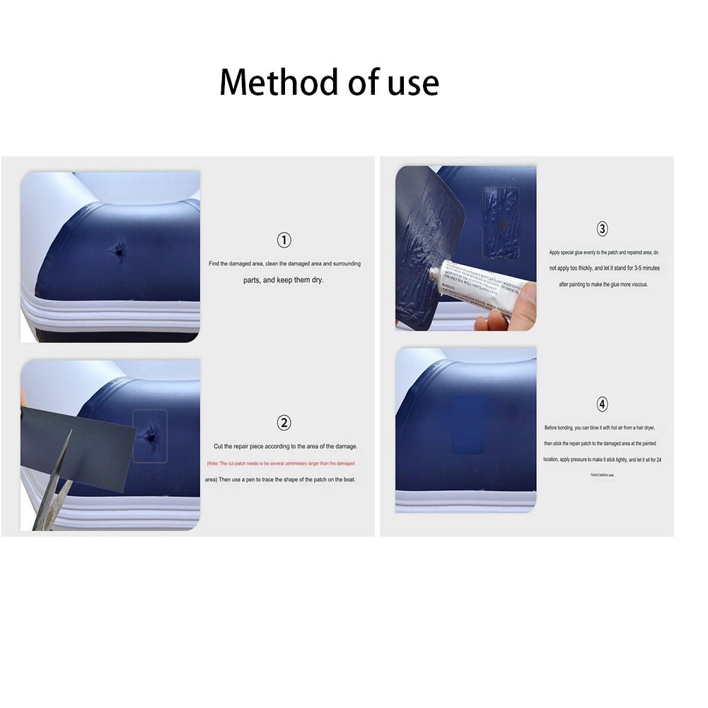 Reliable Inflatable Boat PVC Patch Kit 100x5cm Suitable for Various PVC Items