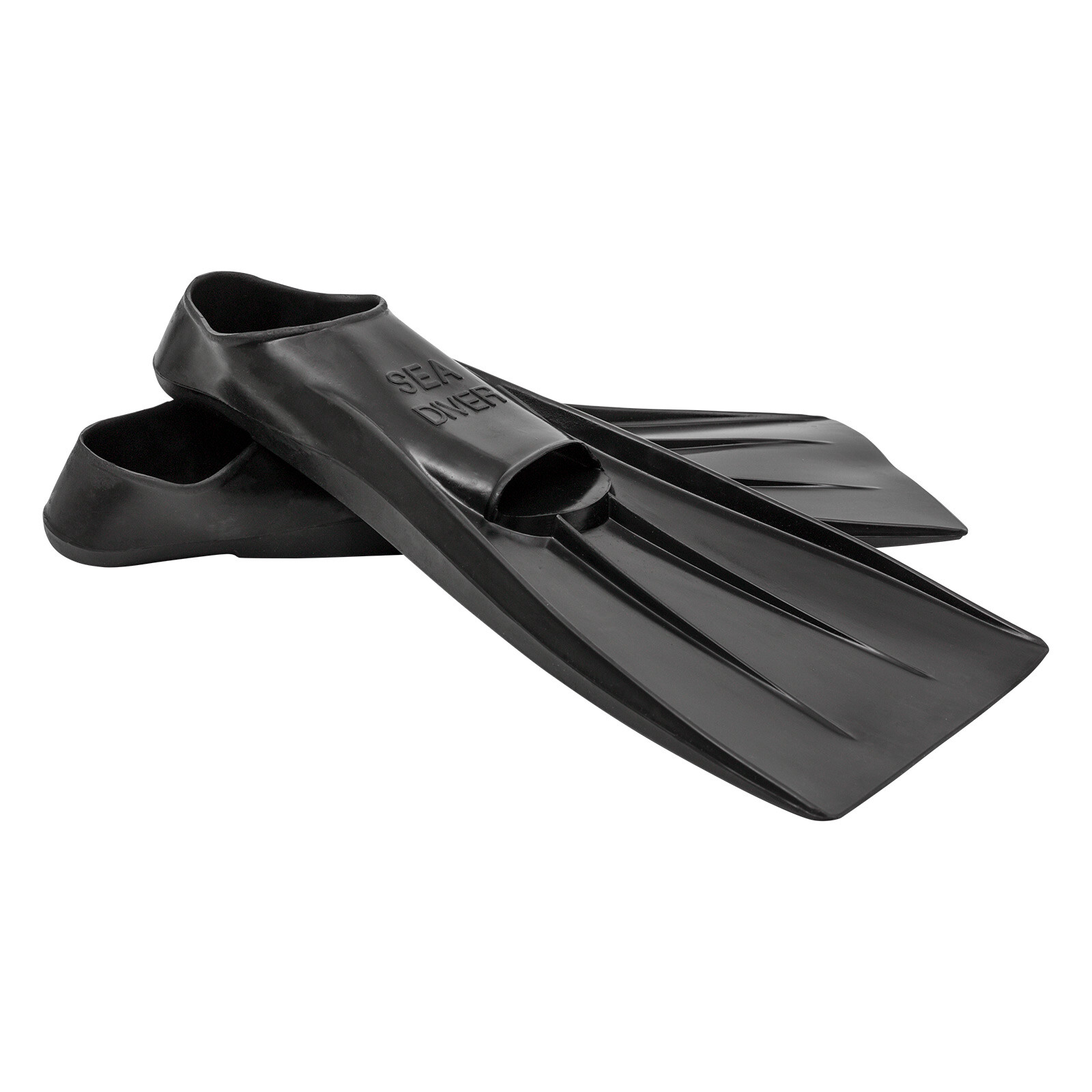 Used IST Sea Diver Rubber Closed-Heel Scuba Diving Fins, Size: 3X-Small