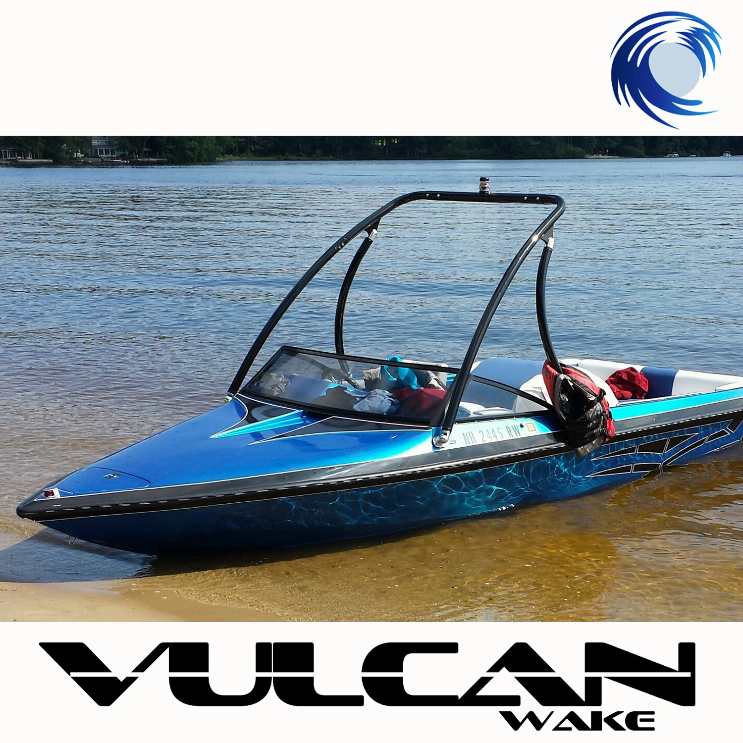 Wakeboard Tower – BLACK – Vulcan Boost – from WAKE ESSENTIALS