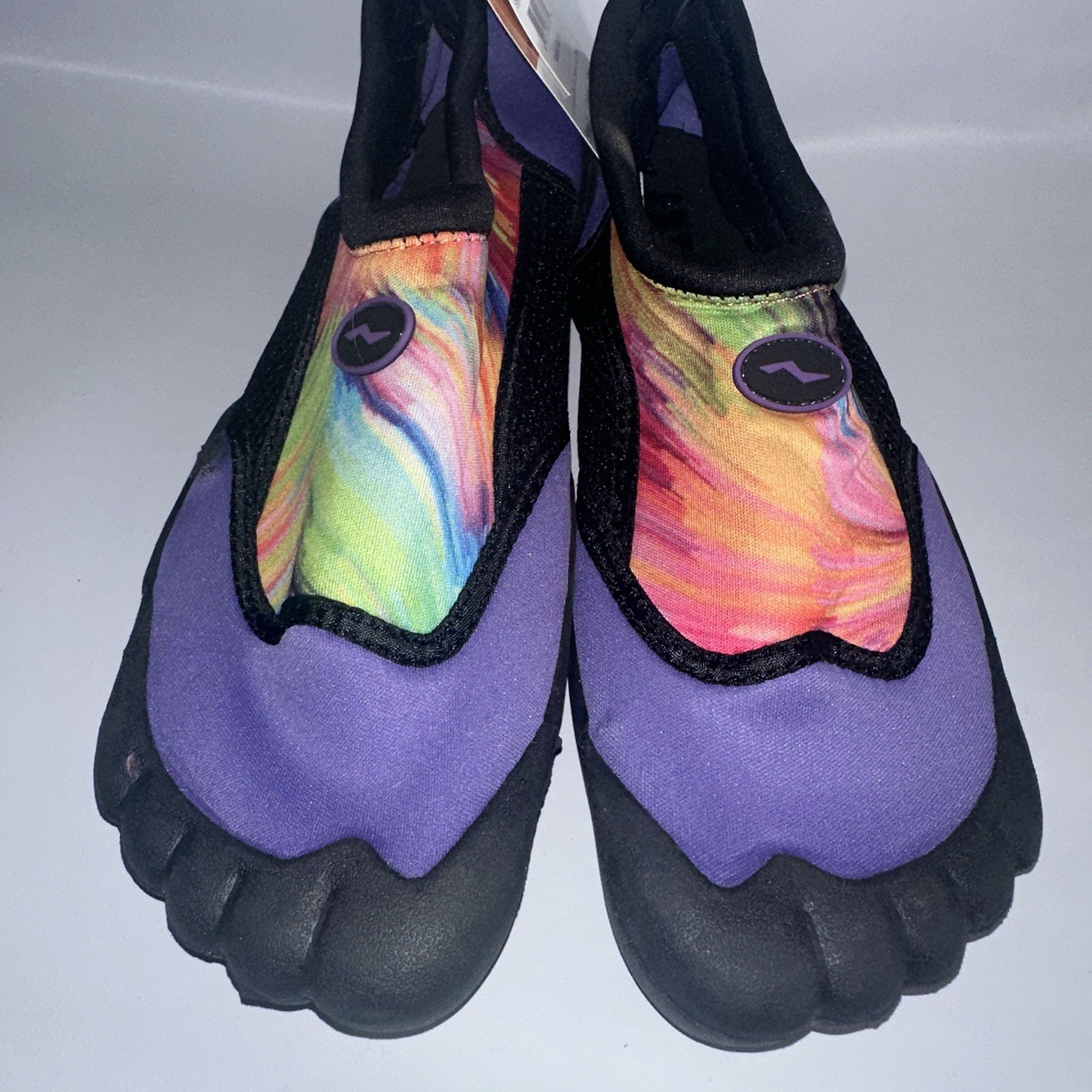 Norty Footwear Size 10 M Black Purple Womens Water Shoes New NWT