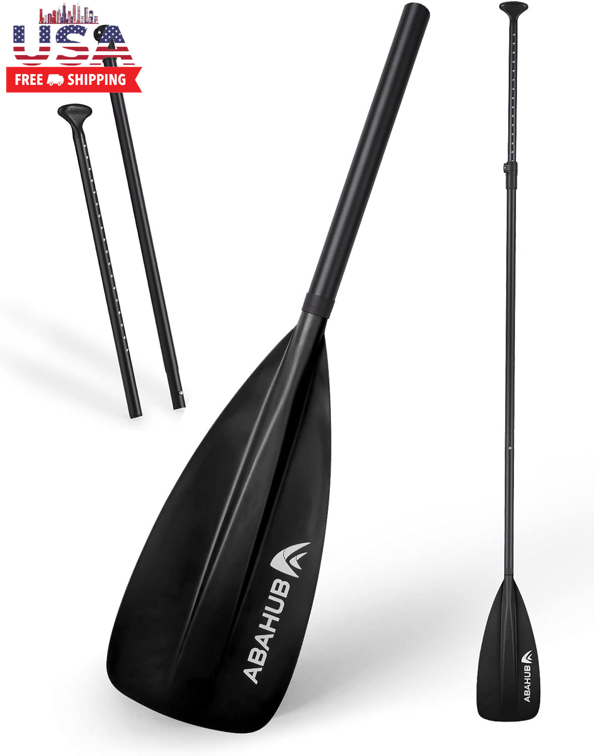 SUP Paddle – 3 Piece Adjustable Paddles – Lightweight Stand-Up Paddle Oars for P