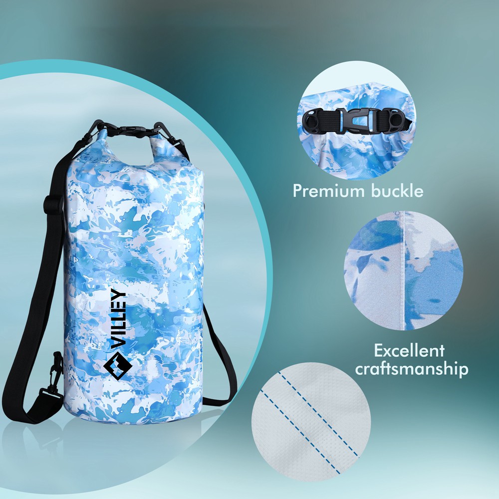 VILLEY Dry Bags Waterproof 5L Roll Top Sack Keeps Gear Dry Lightweight Dry Sacks
