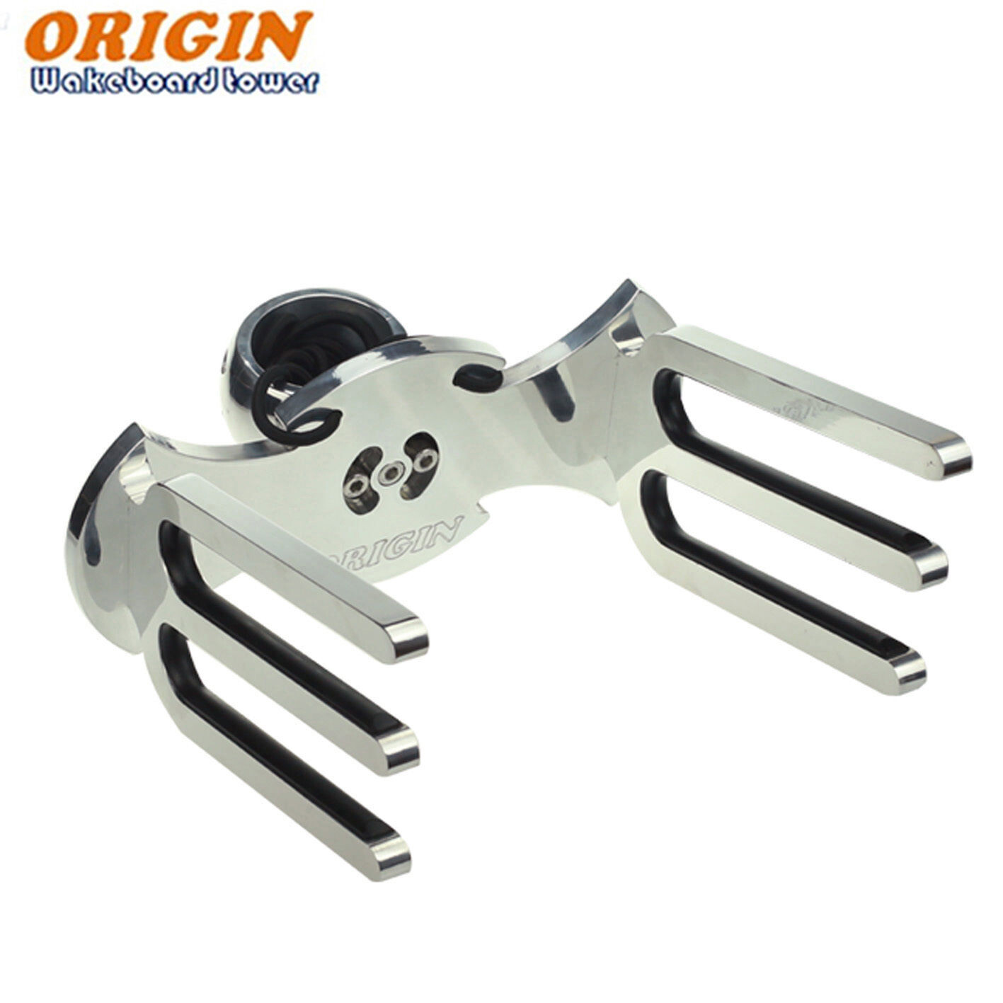ORIGIN Bat Wakeboard Tower Rack Polished |Angle-free Installable|4 Bolts Clamp