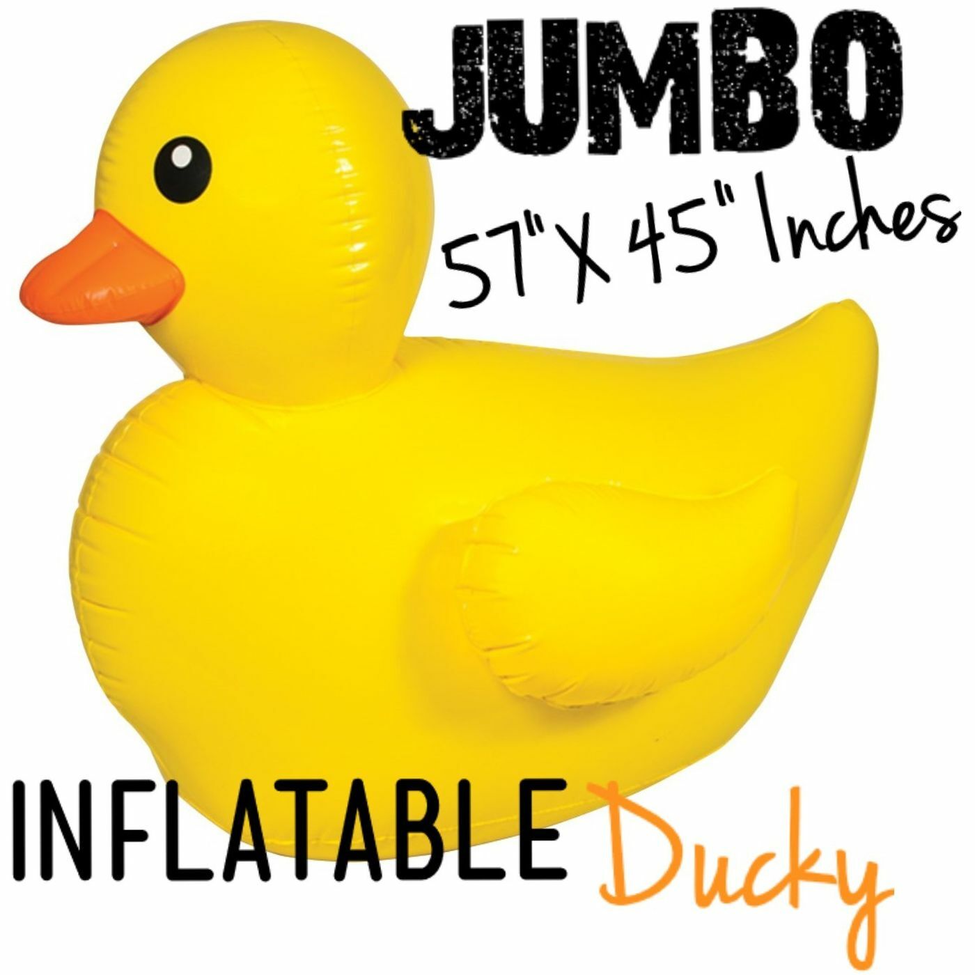 HUGE DUCKY Inflatable Float – Cute Rubber Duck Blow Up Pool Party Decoration Toy
