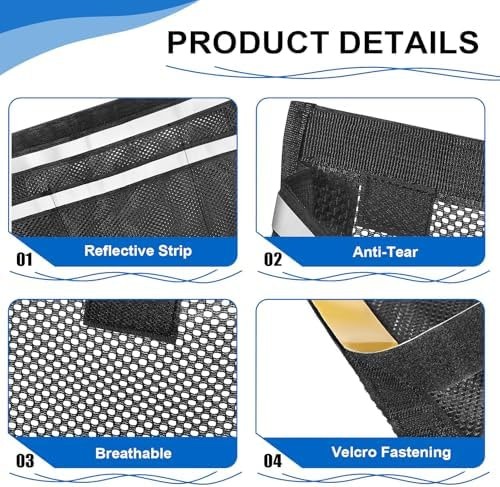 2 PCS 13.7″x 9.8″ Boat Storage Mesh Bag, Upgraded 2-Layer 1 Large+3 Small Poc…