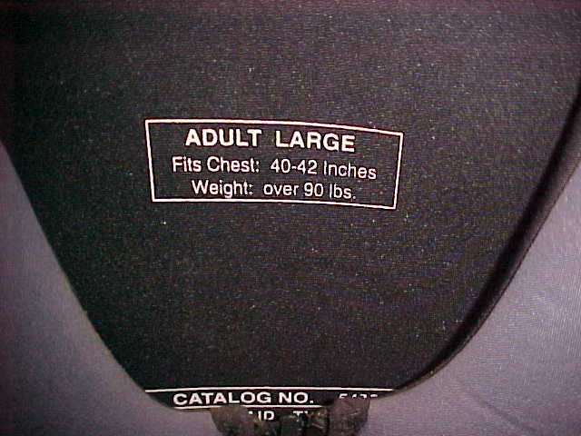 Stearns Adult Large over 90 lbs pfd