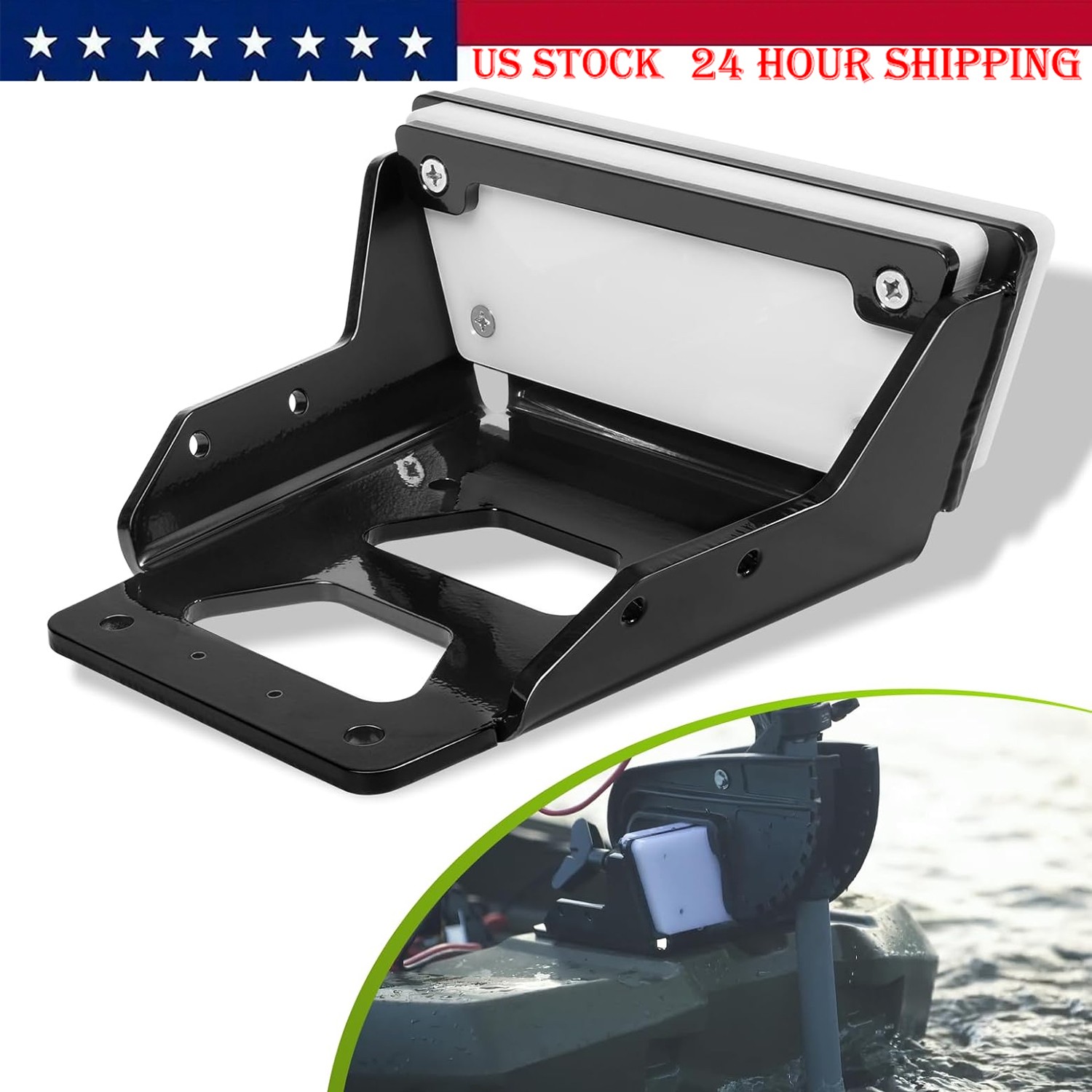 Trolling Motor Transom Mount 6mm for Kayak Clamp-on Electric Trolling Motors