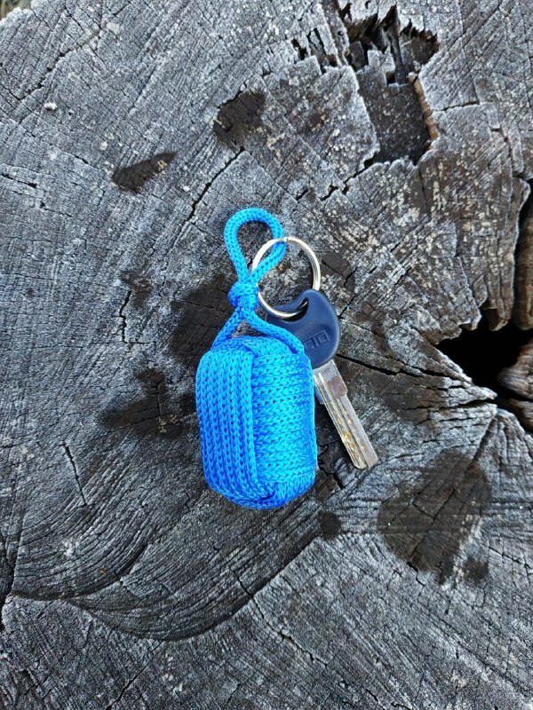 Handmade Blue Floating Cork Nautical Key Chain Kayak Boat Sailing Floating Buoy