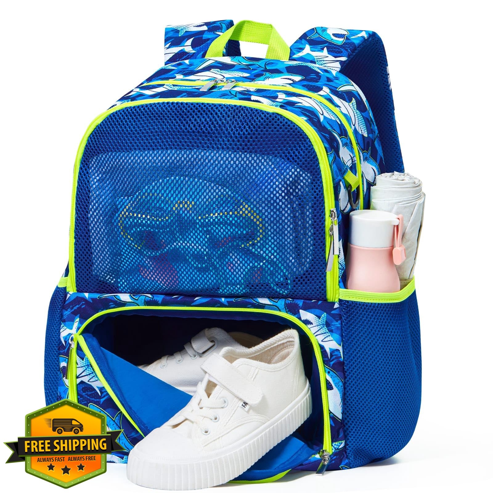 WAWSAM Swim Bag Shark A001
