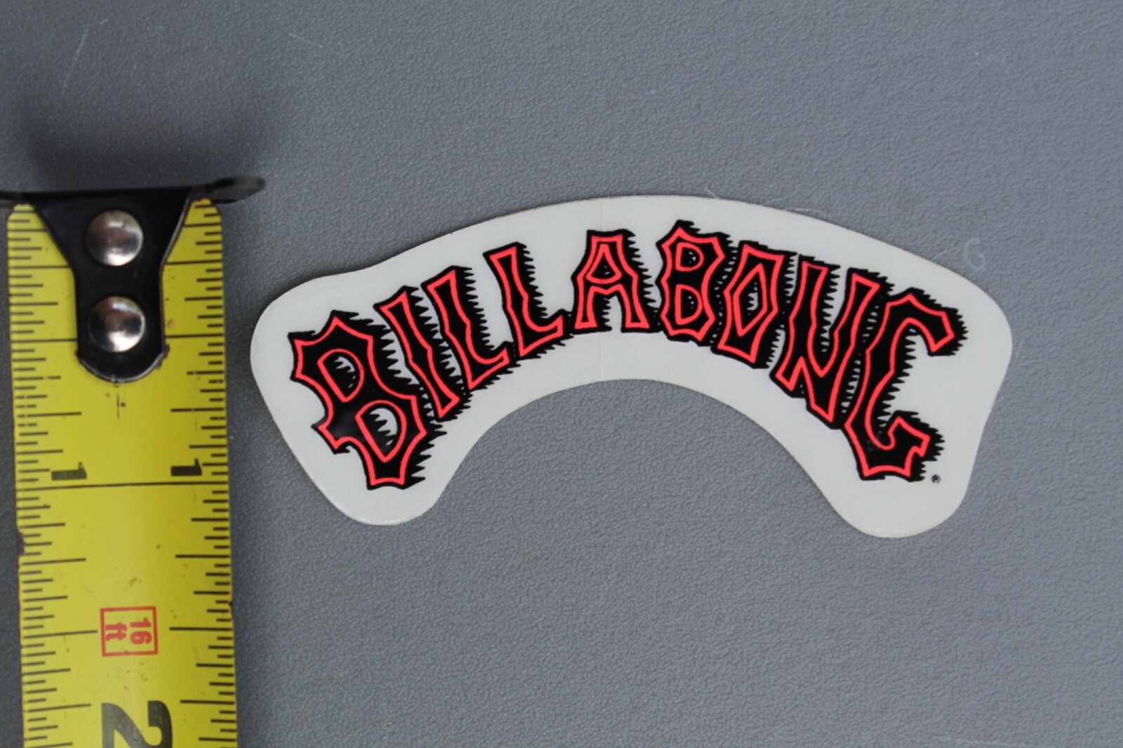 Billabong Surfboards Clear Neon Orange Small OG 80’s B8 Vintage Surfing STICKER