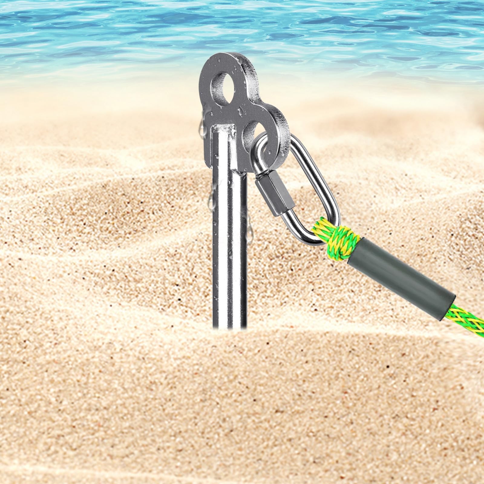 SELEWARE Sand Anchor for Boats, Screw in Boat Anchor for Shallow Water, Jet S…