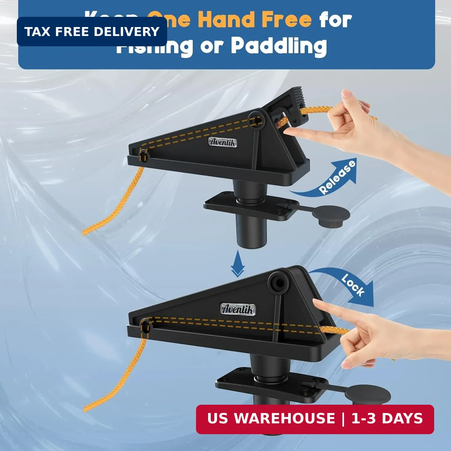 Kayak Anchor Lock System Durable Easy-to-Use Anchor Lock for Small Boats and Kay